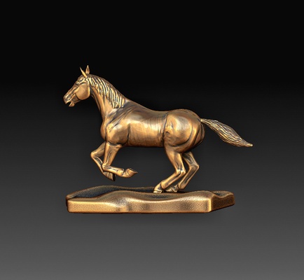 horse pinshape animals 3d print model - Mito3D