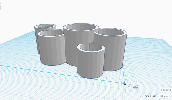 multiple planters pinshape planter s 3d print model - Mito3D