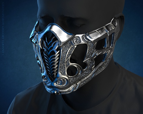 sıfır maske ölümlü kombat 2021 iğne şekli kostüm oyunu 3d print model - Mito3D