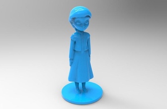 junge elsa frozen pinshape eingefroren 3d print model - Mito3D
