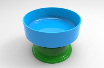 anti ant dog bowl moat platform pinshape 3d print model - Mito3D
