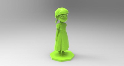 genç anna dondurulmuş pinshape cosplay Yarışması tasarım 3d print model - Mito3D