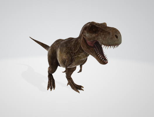 tyrannosaure rex forme d'épingle dinosaure 3d print model - Mito3D