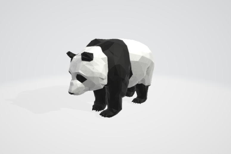 panda poly pinshape bearing-cover 3D print model - Mito3D