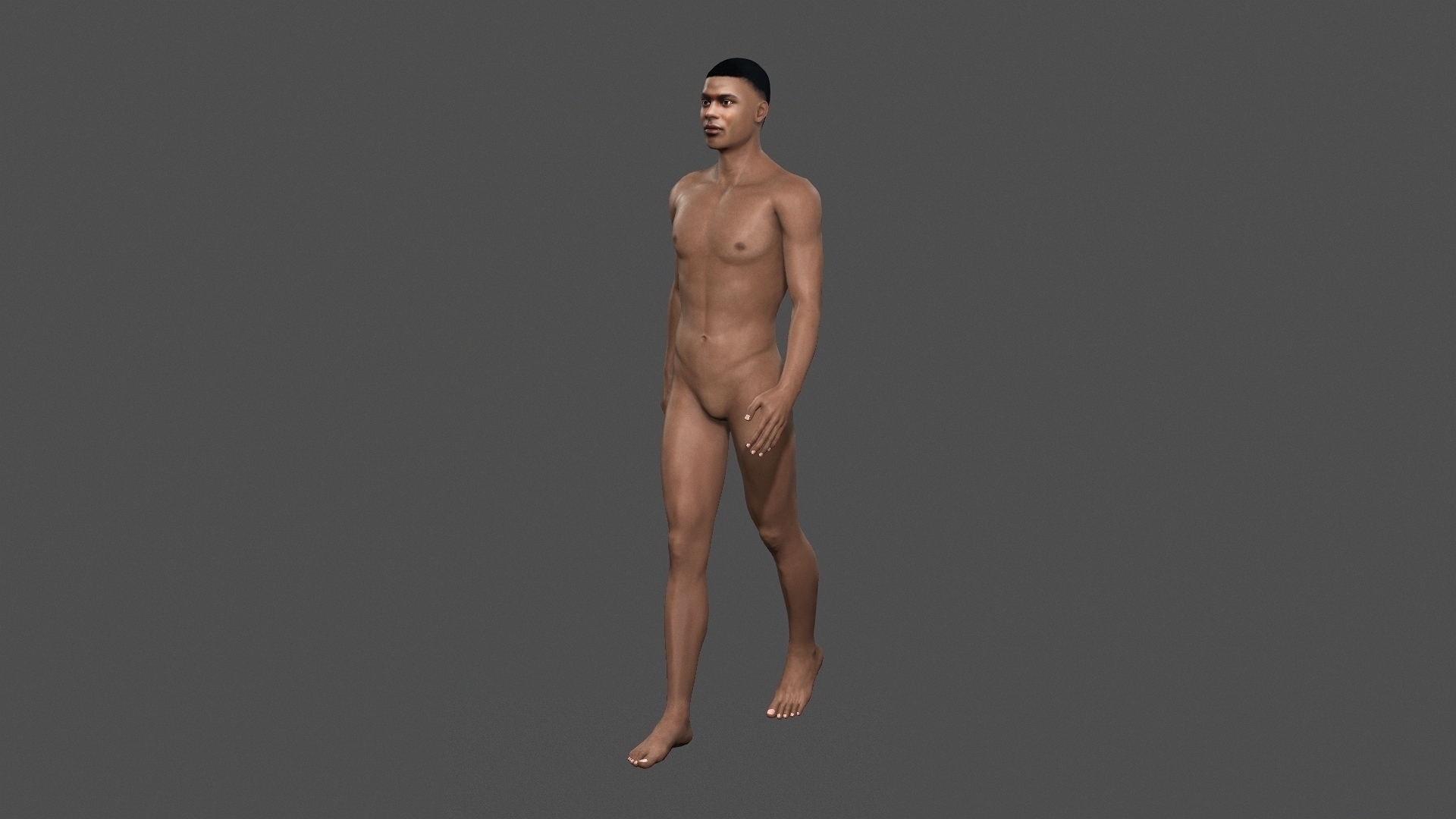 beautiful man -3d character pinshape pbr 3D print model - Mito3D