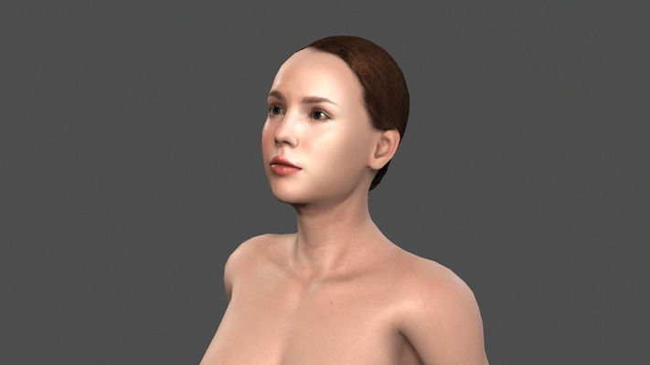 beautiful woman -3d character pinshape pbr 3d print model - Mito3D