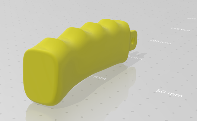 gopro empuñadura forma alfiler 3d print model - Mito3D
