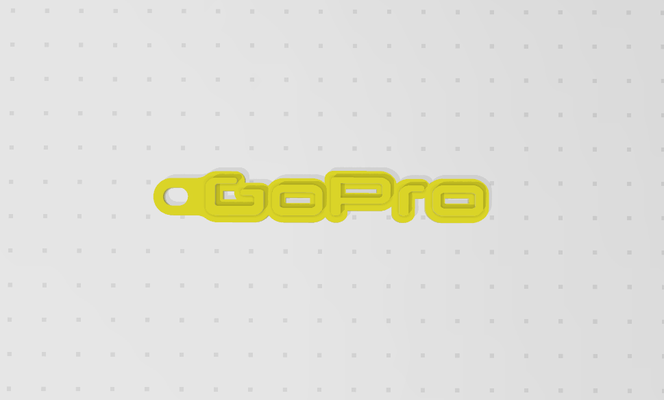 key chain gopro pinshape 3d print model - Mito3D