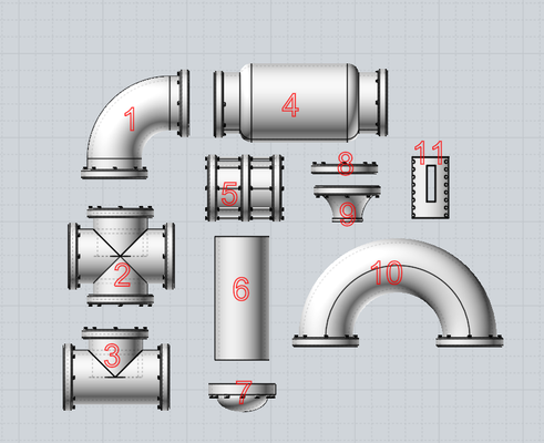 industrial pipes pinshape 3d print model - Mito3D