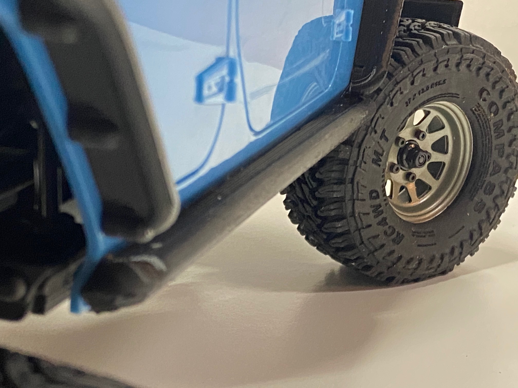 rc4wd çapraz ülke tüp stil kaya raylar iğne şekli 3D print model - Mito3D