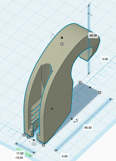 regolabile sandow gancio forma spillo bike accessories 3d print model - Mito3D