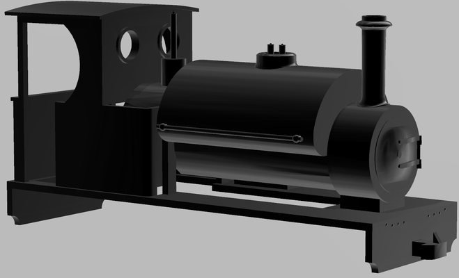 009 freelance 0-6-0st life-like chassis pinshape model-railway 3d print model - Mito3D