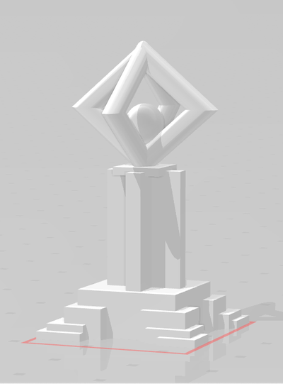 globe tower pinshape buthina 3d print model - Mito3D