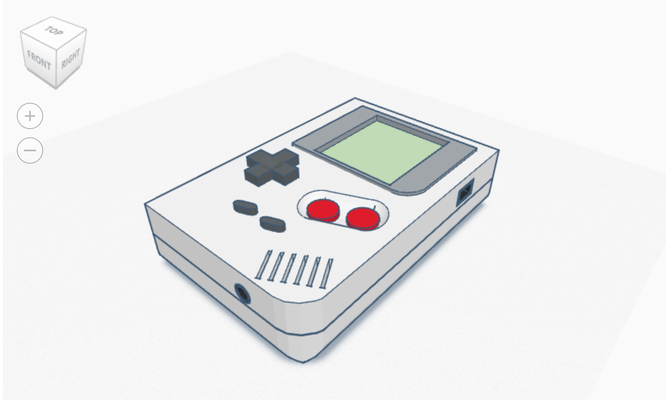 game boy pinshape 30cm 3d print model - Mito3D