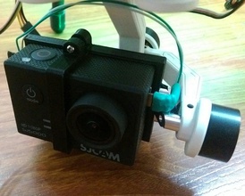 camera holder sjcam sj5000 gimbal walkera g2d g-2d pinshape 3d-design 3d print model - Mito3D