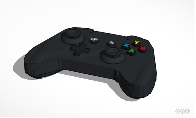 xbox console forme d'épingle 2 piece 3d print model - Mito3D