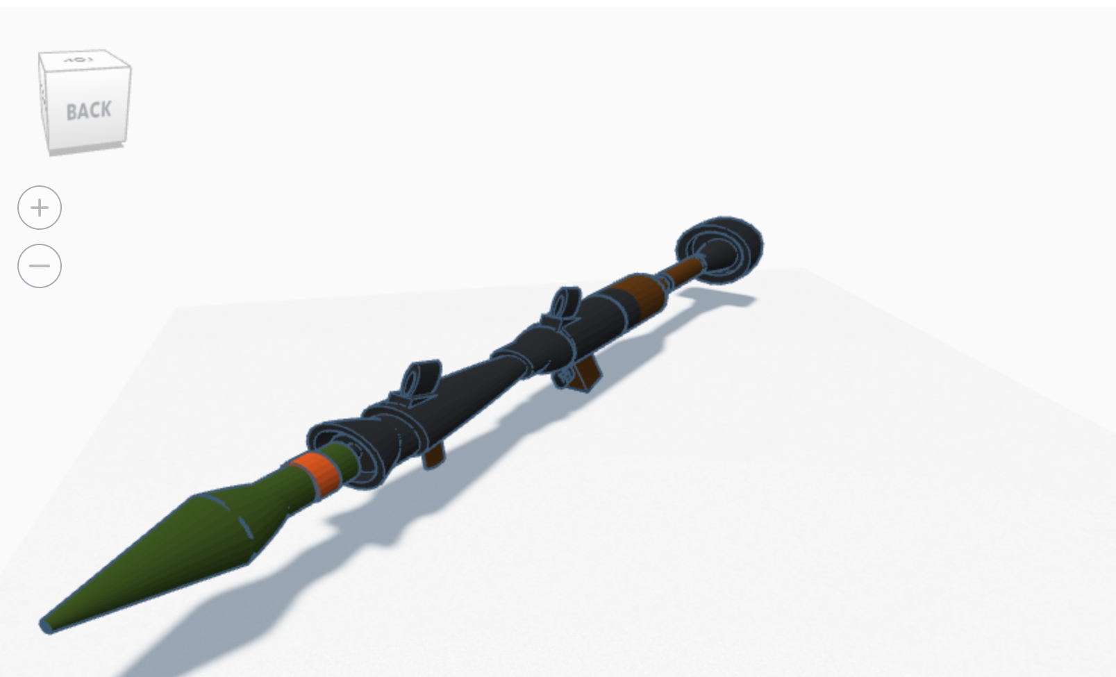 rpg 7 forme d'épingle 1 piece 3D print model - Mito3D