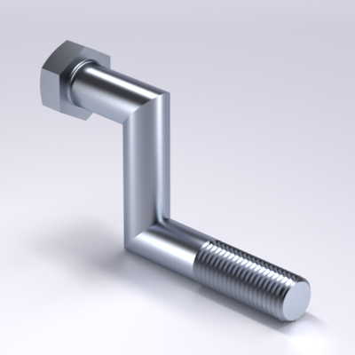 special screw transferred holes pinshape bolt 3d print model - Mito3D
