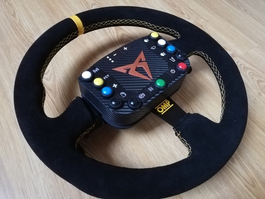 tcr steering wheel button box audi cupra vw pinshape simracing 3d print model - Mito3D