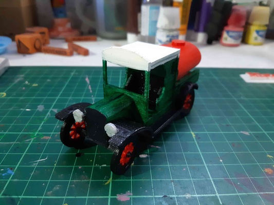 vado petróleo camión forma alfiler 3d print model - Mito3D