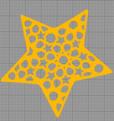 star mauer dekor pinshape 3d print model - Mito3D