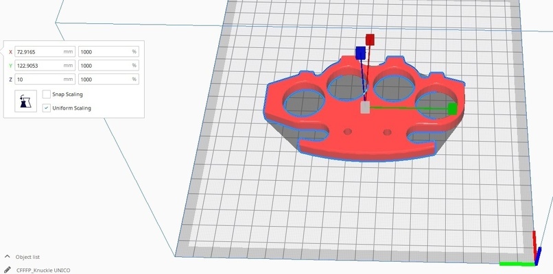 junta único projeto alfinete knucle 3d print model - Mito3D