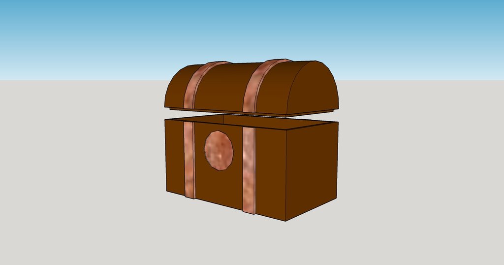 mini treasure chest pinshape 3d-design 3D print model - Mito3D