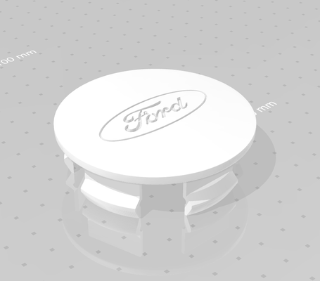 ford falcon hubcap cap pinshape 3d print model - Mito3D