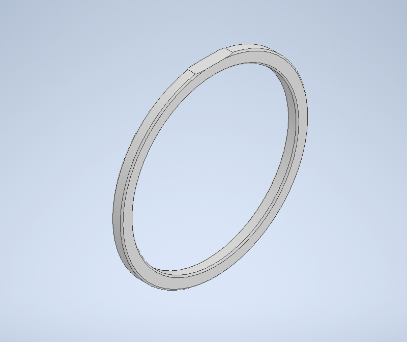 anillo forma alfiler 3d printer 3D print model - Mito3D