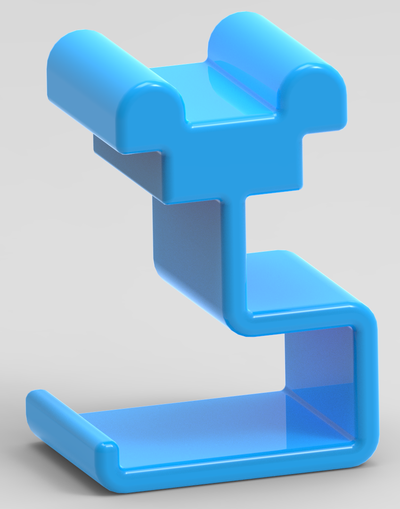 unistrut gancho forma alfiler 3d print model - Mito3D