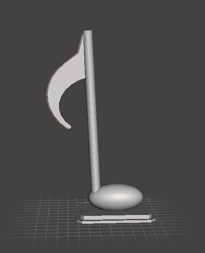 note stand pinshape note-stand 3d print model - Mito3D