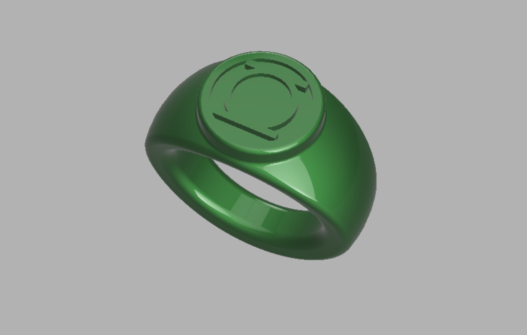 grün laterne ring pinshape green lantern 3D print model - Mito3D