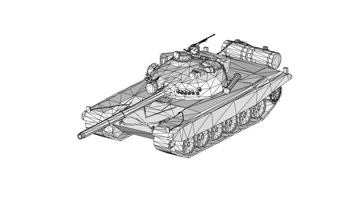 tank t-72 pinshape 3d 3d print model - Mito3D