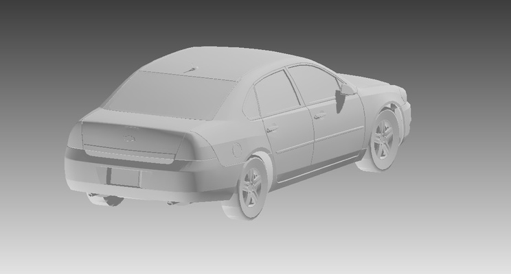 macchina concept chevrolet impala forma spillo 3d 3d print model - Mito3D