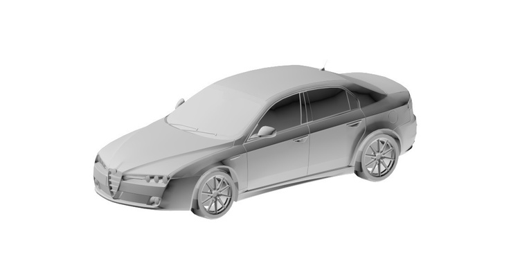 coche vehiculo concept alfa romeo forma alfiler 3d 3d print model - Mito3D