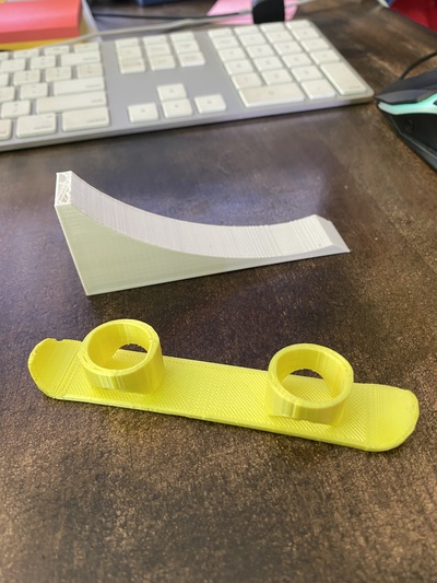 dedo snowboard rampa forma alfiler juguetes juegos 3d print model - Mito3D