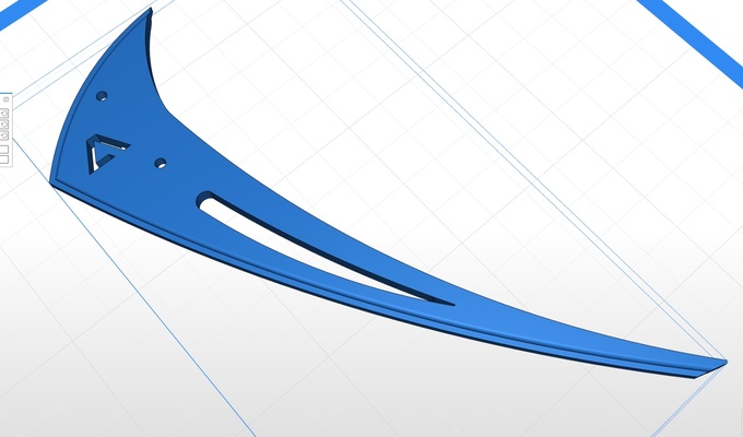 ausrichten 500x vertikale stabilisator pinshape 3d print model - Mito3D