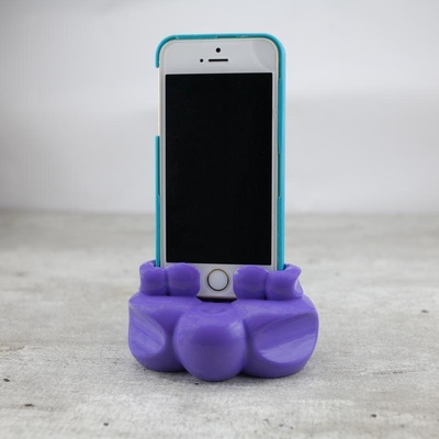 iphone ficar pé phone caso bainha cabo bandeja alfinete 3d print model - Mito3D