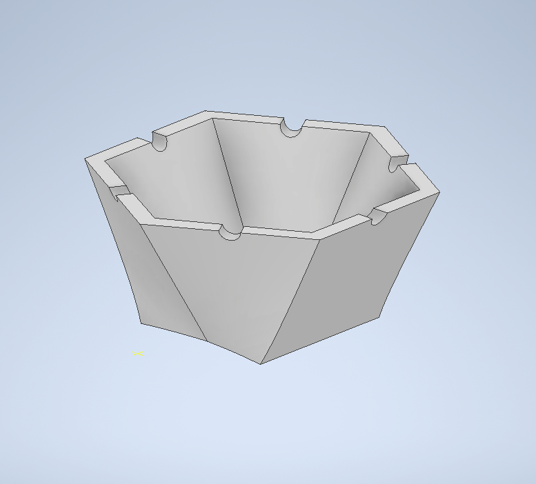 cendrier forme d'épingle cendre 3D print model - Mito3D