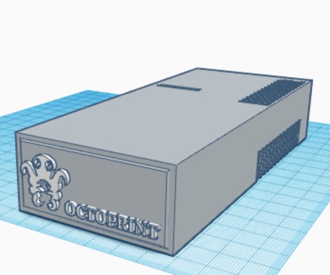 octoprint pi cubierta carcasa funda forma alfiler octobox 3d print model - Mito3D