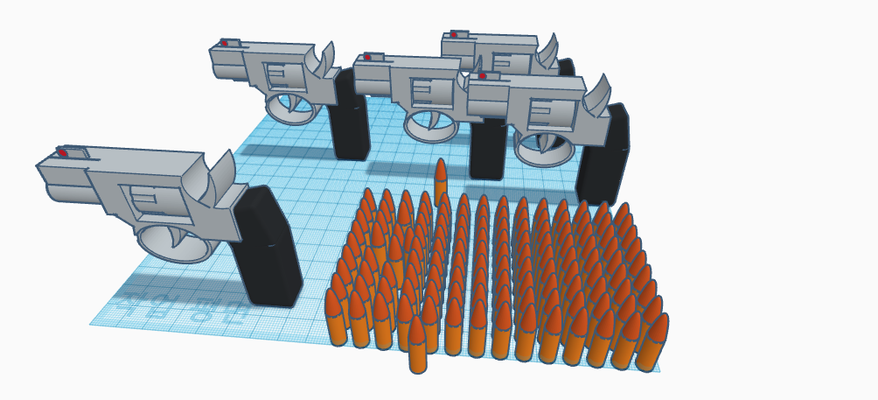 revolver stl pinshape gun 3d print model - Mito3D