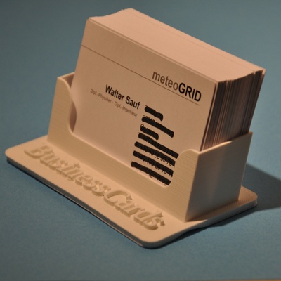 entreprise cartes stands horizontal forme d'épingle boutique 3d print model - Mito3D