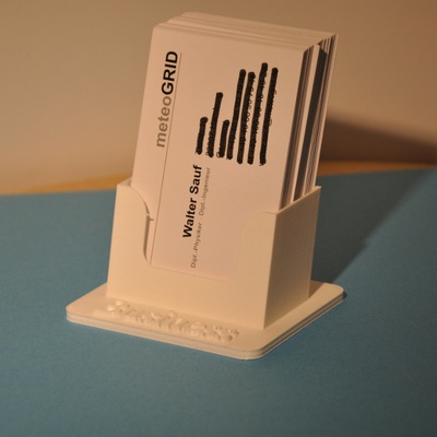 unternehmen karten stand vertikale pinshape geschäft 3d print model - Mito3D