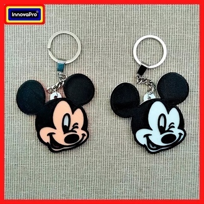 3 4 mickey mouse keychain pinshape 3d print model - Mito3D