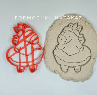 unicorno biscotto taglierina forma spillo cookie cutter 3d print model - Mito3D