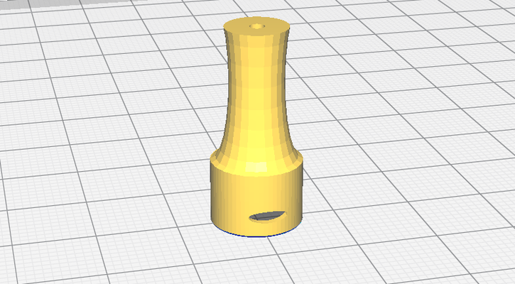 goutte perdu vape orion forme d'épingle pointe glissante 3d print model - Mito3D