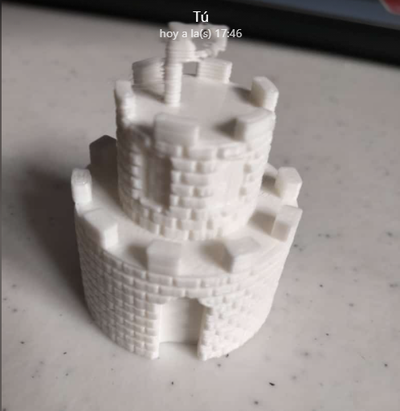 mario bros château forme d'épingle 3d print model - Mito3D