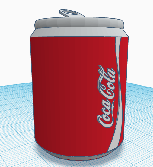 coca-cola can pinshape coca-cola-cap 3D print model - Mito3D