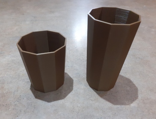 tazze bicchieri poligono stile forma spillo tazza 3d print model - Mito3D