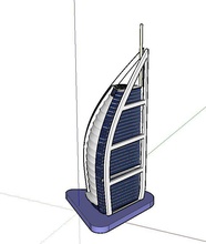 burj al arab pinshape seetheworld 3d print model - Mito3D